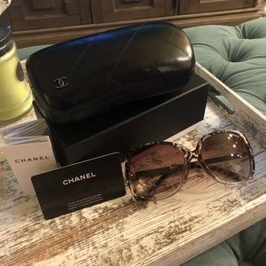 Leopard Print Chanel Sunglasses
